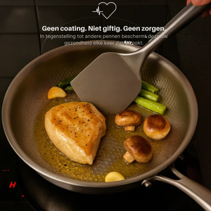 Titanium Gehamerde koekepan – Duurzaam, Gifvrij & Stijlvol Kookgerei voor Elke Keuken