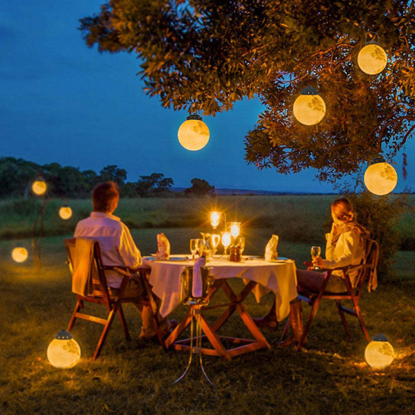 Maan Geïnspireerde Solar LED Tuinlamp – Decoratieve Buitenverlichting voor Terras, Balkon & Tuin