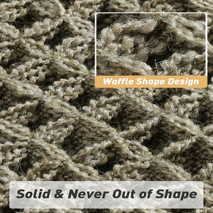 AbsorbEase Ultra-absorberende Wafel-Badmat  Zachte, Antislip Badkamerkleed