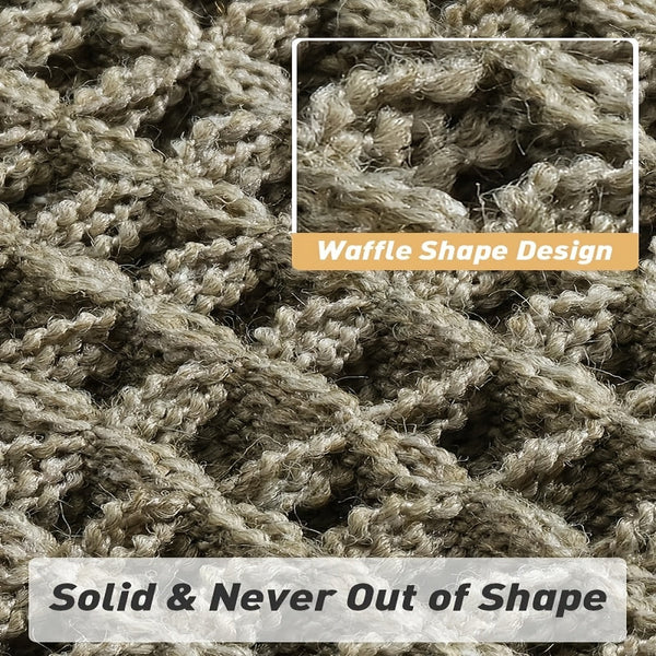 AbsorbEase Ultra-absorberende Wafel-Badmat  Zachte, Antislip Badkamerkleed