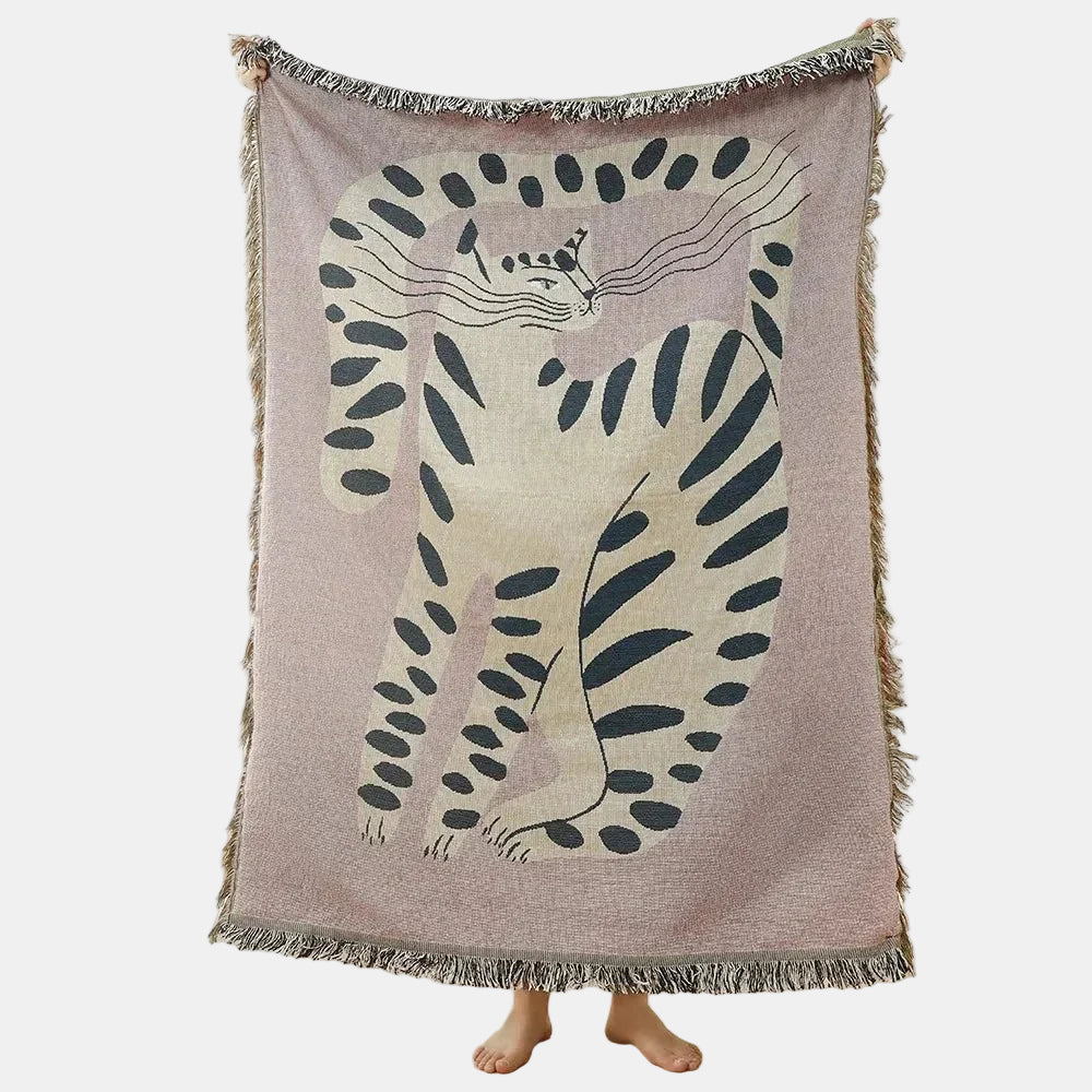Abstract Geweven Wandkleed Plaid  Moderne Woondecoratie  Stijlvolle Interieur Accent