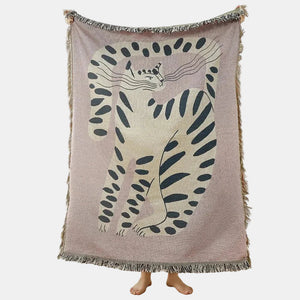 Abstract Geweven Wandkleed Plaid  Moderne Woondecoratie  Stijlvolle Interieur Accent