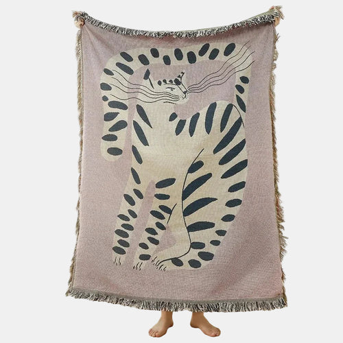 Abstract Geweven Wandkleed Plaid  Moderne Woondecoratie  Stijlvolle Interieur Accent