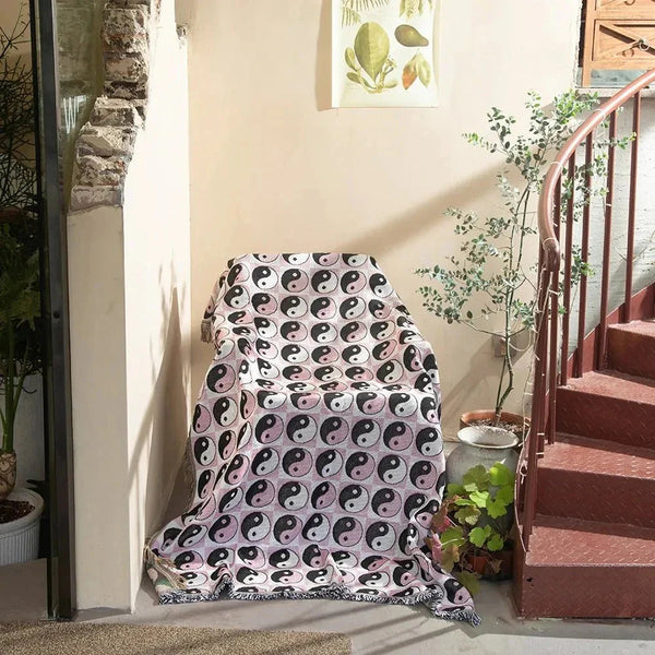 Abstract Geweven Wandkleed Plaid  Moderne Woondecoratie  Stijlvolle Interieur Accent