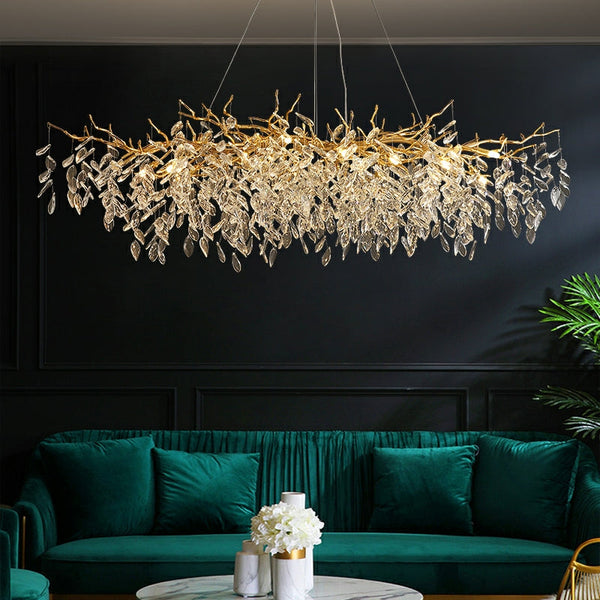 Elegante Takkenkroonluchter Plafondlamp – Moderne Kristallen Hanglamp