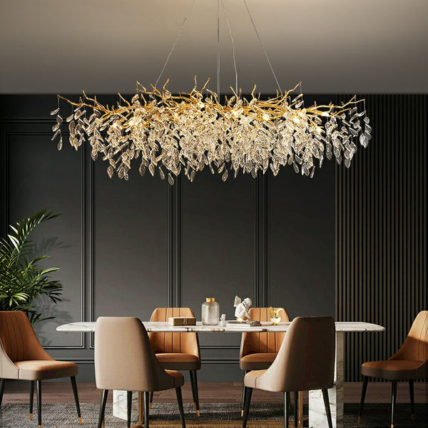 Elegante Takkenkroonluchter Plafondlamp – Moderne Kristallen Hanglamp