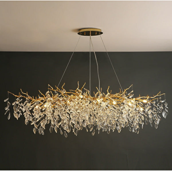 Elegante Takkenkroonluchter Plafondlamp – Moderne Kristallen Hanglamp