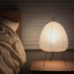 LumiBiegung Washi Papieren Tafellamp – Zacht Diffuus Warm LED Licht voor Gezellige Sfeer in Huis