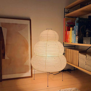 LumiBiegung Washi Papieren Tafellamp – Zacht Diffuus Warm LED Licht voor Gezellige Sfeer in Huis