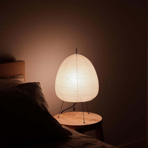 LumiBiegung Washi Papieren Tafellamp – Zacht Diffuus Warm LED Licht voor Gezellige Sfeer in Huis