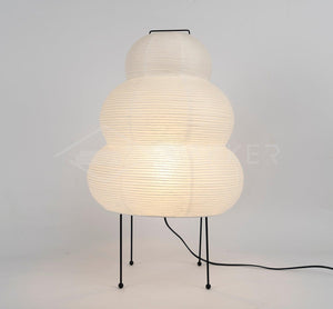 LumiBiegung Washi Papieren Tafellamp – Zacht Diffuus Warm LED Licht voor Gezellige Sfeer in Huis