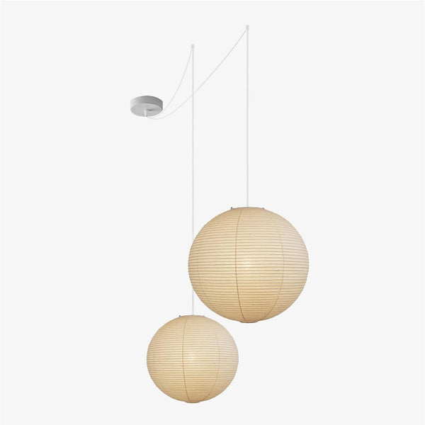 Lichte Papieren Hanglamp met Zachte Diffuse Verlichting – Moderne Plafondlamp