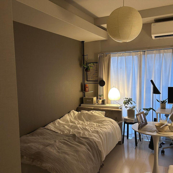 Lichte Papieren Hanglamp met Zachte Diffuse Verlichting – Moderne Plafondlamp