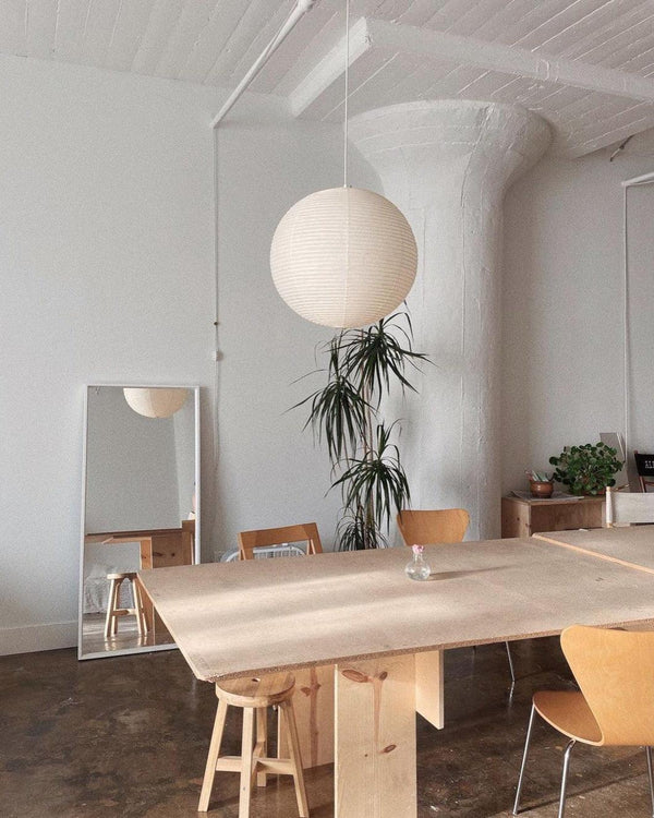 Lichte Papieren Hanglamp met Zachte Diffuse Verlichting – Moderne Plafondlamp