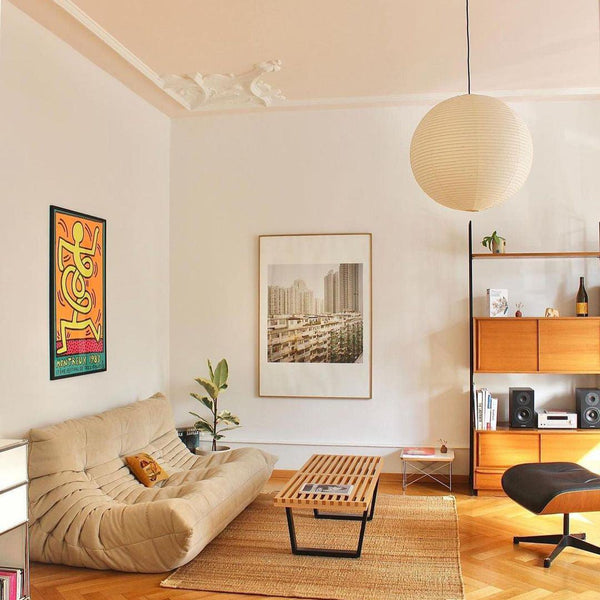 Lichte Papieren Hanglamp met Zachte Diffuse Verlichting – Moderne Plafondlamp