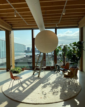 Lichte Papieren Hanglamp met Zachte Diffuse Verlichting – Moderne Plafondlamp