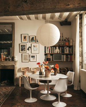 Lichte Papieren Hanglamp met Zachte Diffuse Verlichting – Moderne Plafondlamp