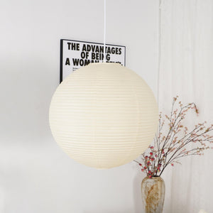 Lichte Papieren Hanglamp met Zachte Diffuse Verlichting – Moderne Plafondlamp