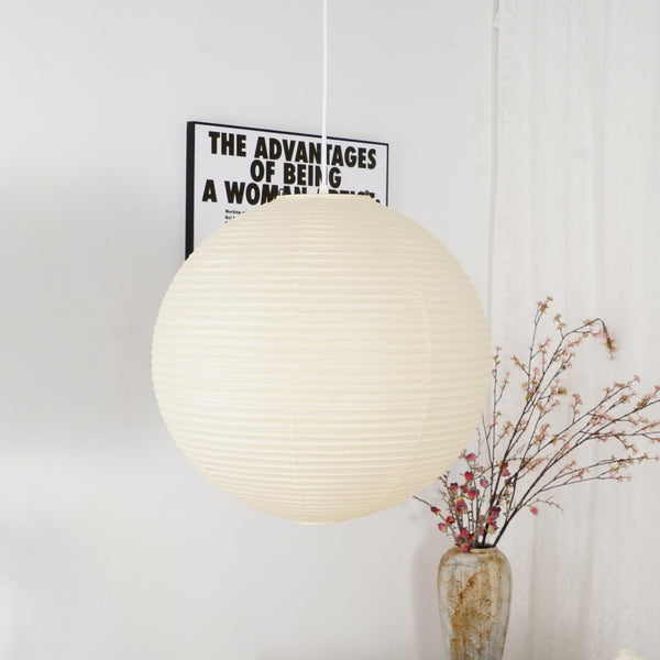 Lichte Papieren Hanglamp met Zachte Diffuse Verlichting – Moderne Plafondlamp