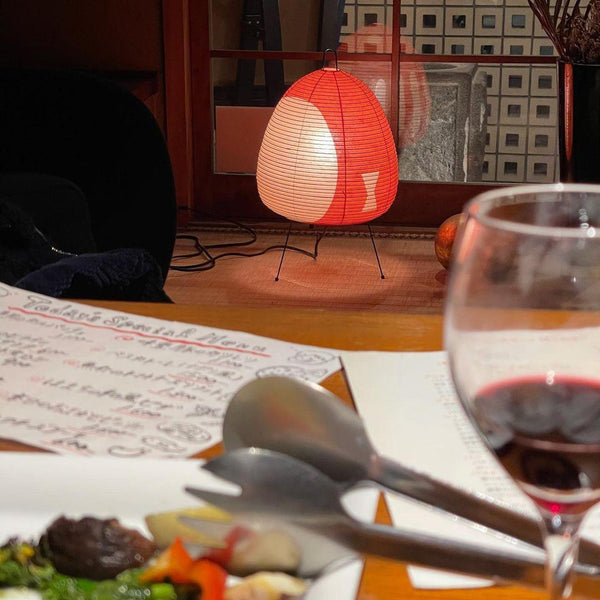LumiBiegung Washi Papieren Tafellamp – Zacht Diffuus Warm LED Licht voor Gezellige Sfeer in Huis