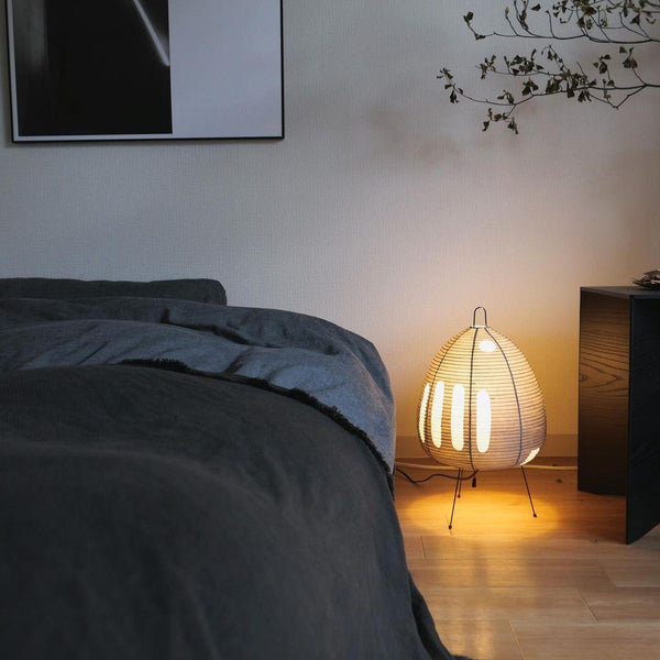 LumiBiegung Washi Papieren Tafellamp – Zacht Diffuus Warm LED Licht voor Gezellige Sfeer in Huis