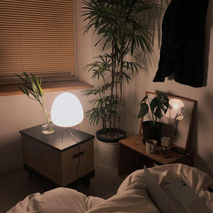 LumiBiegung Washi Papieren Tafellamp – Zacht Diffuus Warm LED Licht voor Gezellige Sfeer in Huis