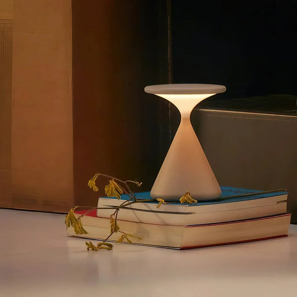 Draadloze Zandloper Tafellamp – Moderne LED Woondecoratie, USB Oplaadbaar