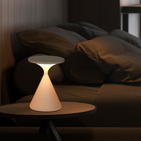 Draadloze Zandloper Tafellamp – Moderne LED Woondecoratie, USB Oplaadbaar