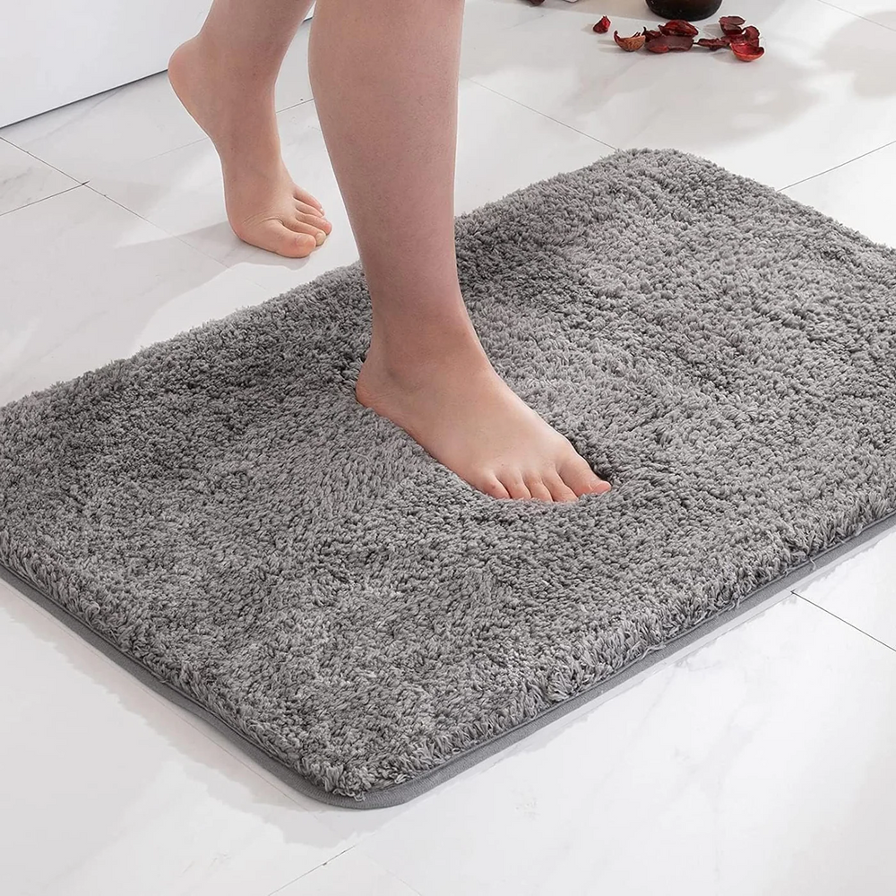 Luxe Pluche Badmat Antislip Badkamer Tapijt 50x80 cm  Zacht & Absorberend