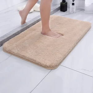 Luxe Pluche Badmat Antislip Badkamer Tapijt 50x80 cm  Zacht & Absorberend