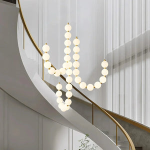 Glamoureuze Witte Kroonluchter Hanglamp – Elegante LED Plafondlamp voor Thuis