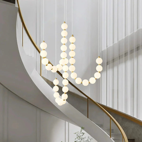 Glamoureuze Witte Kroonluchter Hanglamp – Elegante LED Plafondlamp voor Thuis