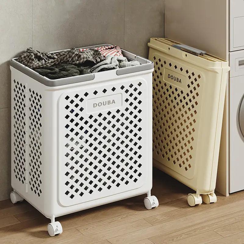 Opvouwbare Wäschemand met Wieltjes | Inklapbare Hamper 30L 45L 54L voor Thuis