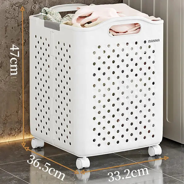 Opvouwbare Wäschemand met Wieltjes | Inklapbare Hamper 30L 45L 54L voor Thuis
