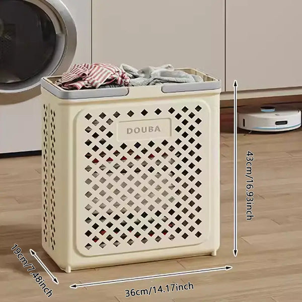 Opvouwbare Wäschemand met Wieltjes | Inklapbare Hamper 30L 45L 54L voor Thuis