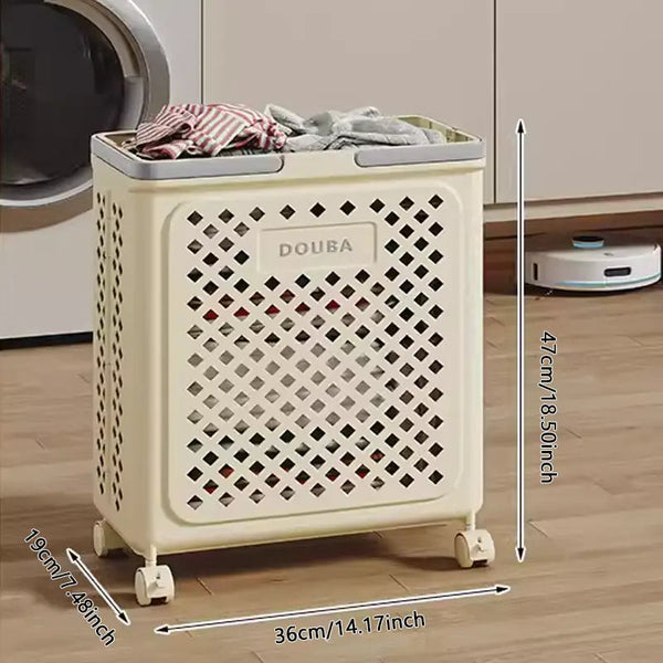 Opvouwbare Wäschemand met Wieltjes | Inklapbare Hamper 30L 45L 54L voor Thuis