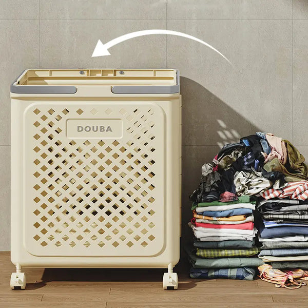 Opvouwbare Wäschemand met Wieltjes | Inklapbare Hamper 30L 45L 54L voor Thuis
