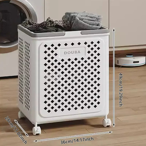 Opvouwbare Wäschemand met Wieltjes | Inklapbare Hamper 30L 45L 54L voor Thuis