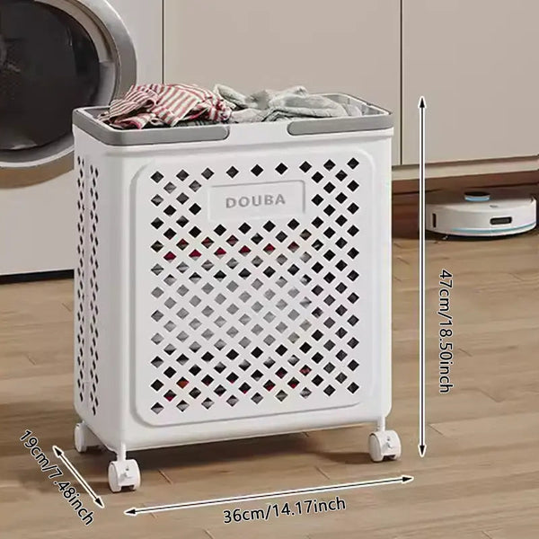 Opvouwbare Wäschemand met Wieltjes | Inklapbare Hamper 30L 45L 54L voor Thuis