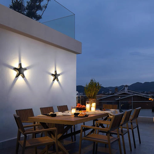 Zeesterren LED Wandlamp – Moderne Kuststijl voor Binnen & Buiten