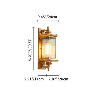 Rechthoekige LED Buiten Wandlamp – Vintage Industrieel Design