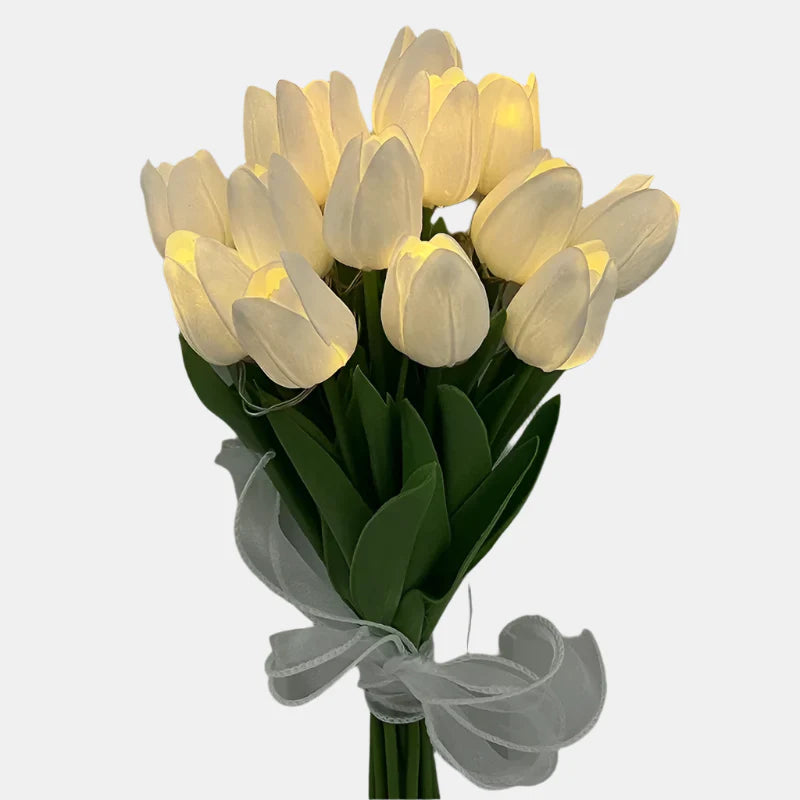 Draagbare Tulpen LED Nachtlamp  Gezellige Sfeerverlichting voor Slaapkamer  Woonkamer
