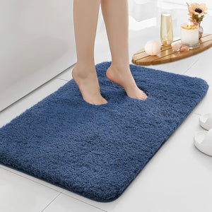 Zwarte Badkamermat | Dikke Antislip Waterabsorberende Badmat voor Ultiem Comfort