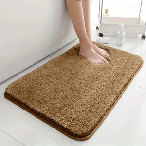 Zwarte Badkamermat | Dikke Antislip Waterabsorberende Badmat voor Ultiem Comfort