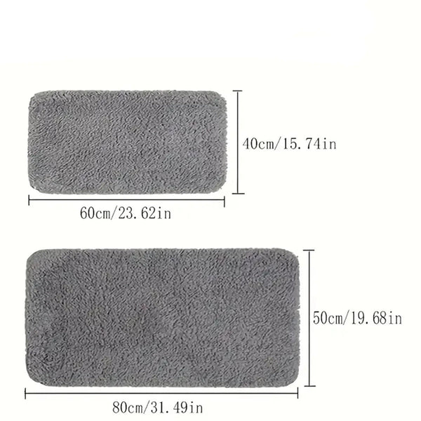 Zwarte Badkamermat | Dikke Antislip Waterabsorberende Badmat voor Ultiem Comfort