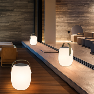 Draagbare Zonne LED Lamp voor Terras en Tuin  Milieuvriendelijke Buitenverlichting