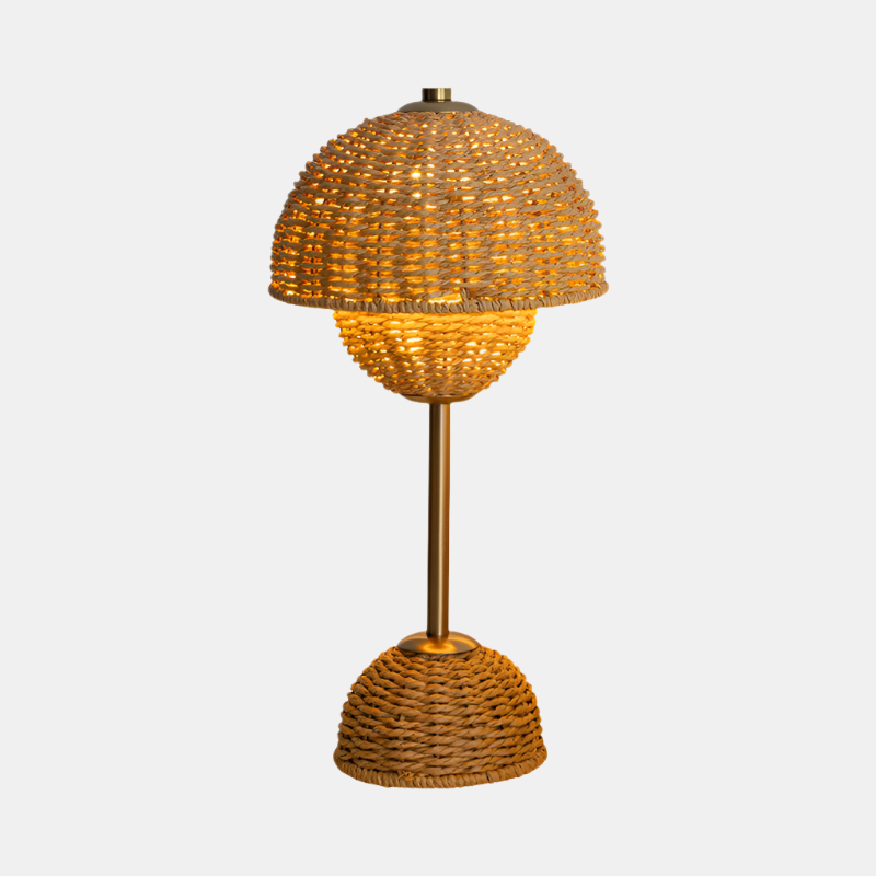 Bamboe LED Tafellamp voor Zachte Sfeerverlichting  Modern Natuurlijk Woondecor
