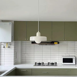 Moderne Art Deco Glazen Hanglamp – Kleurrijke Halo Plafondlamp