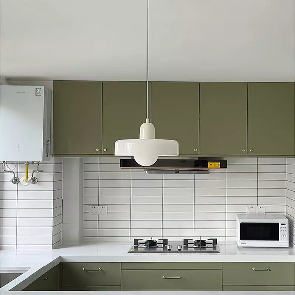 Moderne Art Deco Glazen Hanglamp – Kleurrijke Halo Plafondlamp