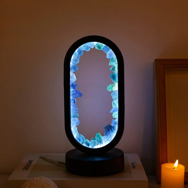 Rustgevende Amethist Lamp  Handgemaakte Natuurlijke Kristallen Verlichting voor een Ontspannen Sfeer in Huis